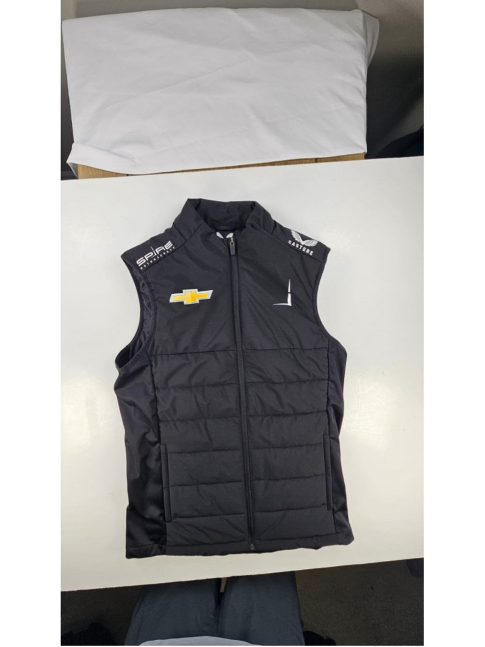 Castore Spire Motorsports Chevrolet NASCAR Team Vest Mens XS Black Racing